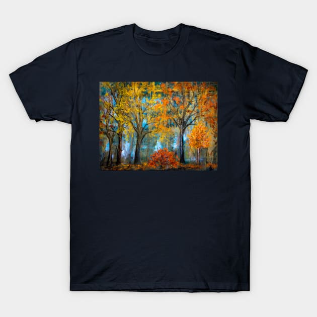 Autumn trees T-Shirt by redwitchart